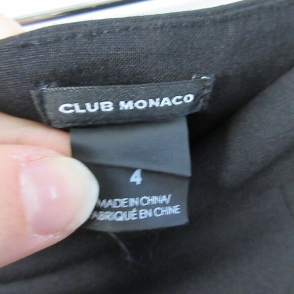Club Monaco Pencil Skirt Women's Size 4 Black Wool Blend Mini Office Work 192 - Picture 3 of 10